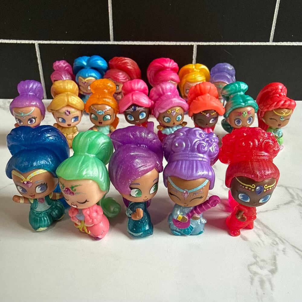 Shimmer and Shine Teenie Genies Mini Figures Toy Lot of 19